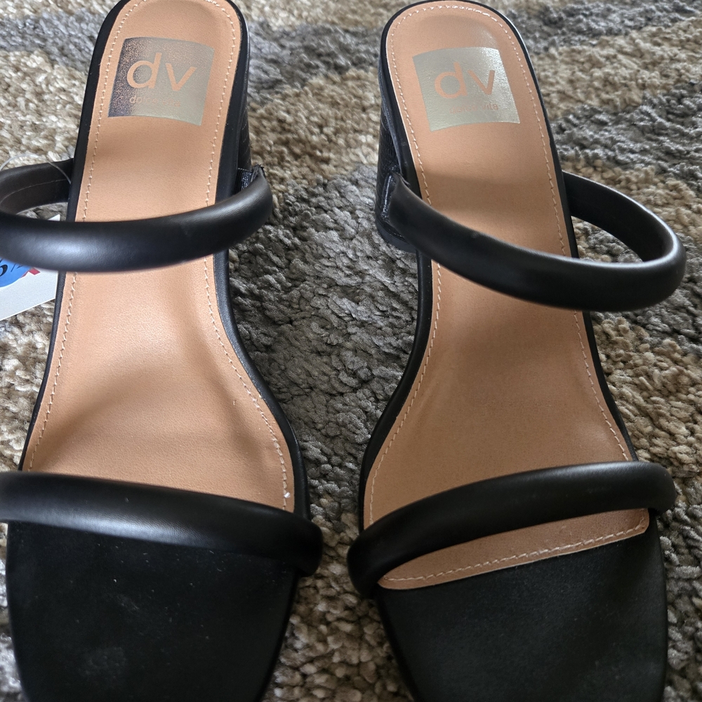 DV by Dolce Vita Black Women's Heeled Sandals - Size 6.5 - Picture 5 of 5